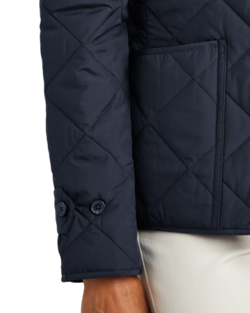 Closeup of a BB18601 Brooks Brothers® Women’s Quilted Jacket